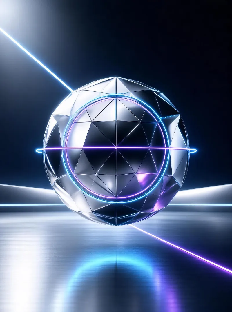 Futuristic Geometric Sphere