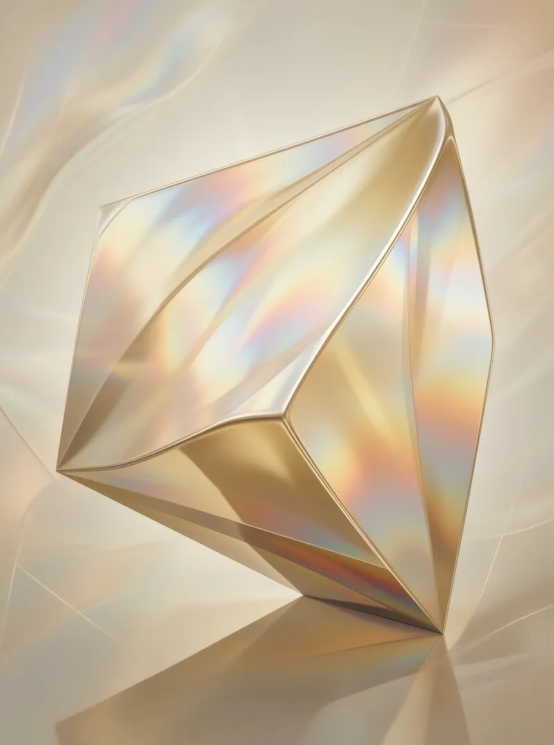 Pearlescent Abstract Geometry