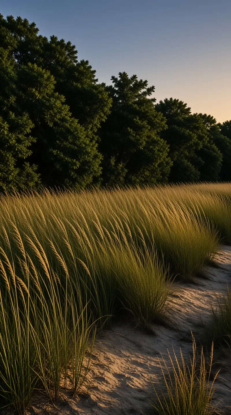 Sunset Sand Dune Landscape