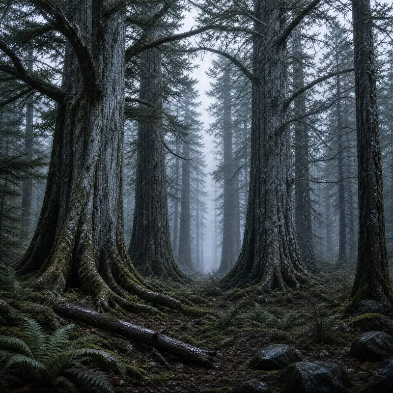Misty Ancient Forest