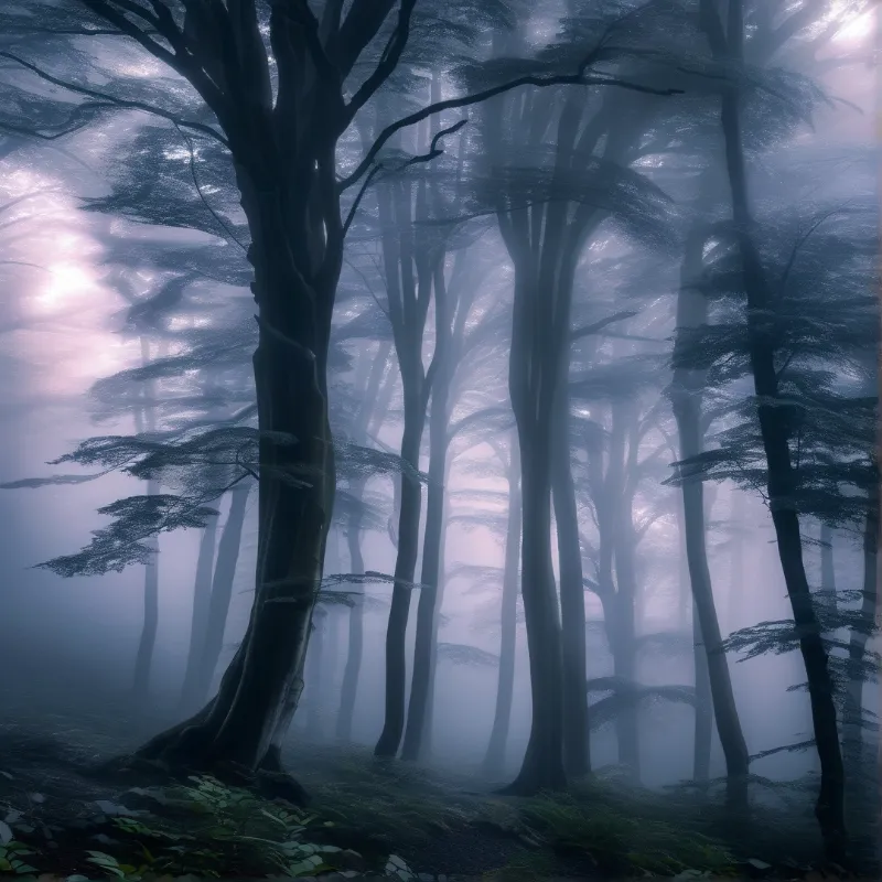 Misty Forest Dawn