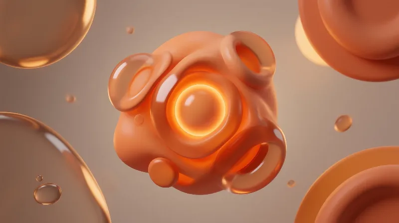 Glossy Orange Liquid Forms