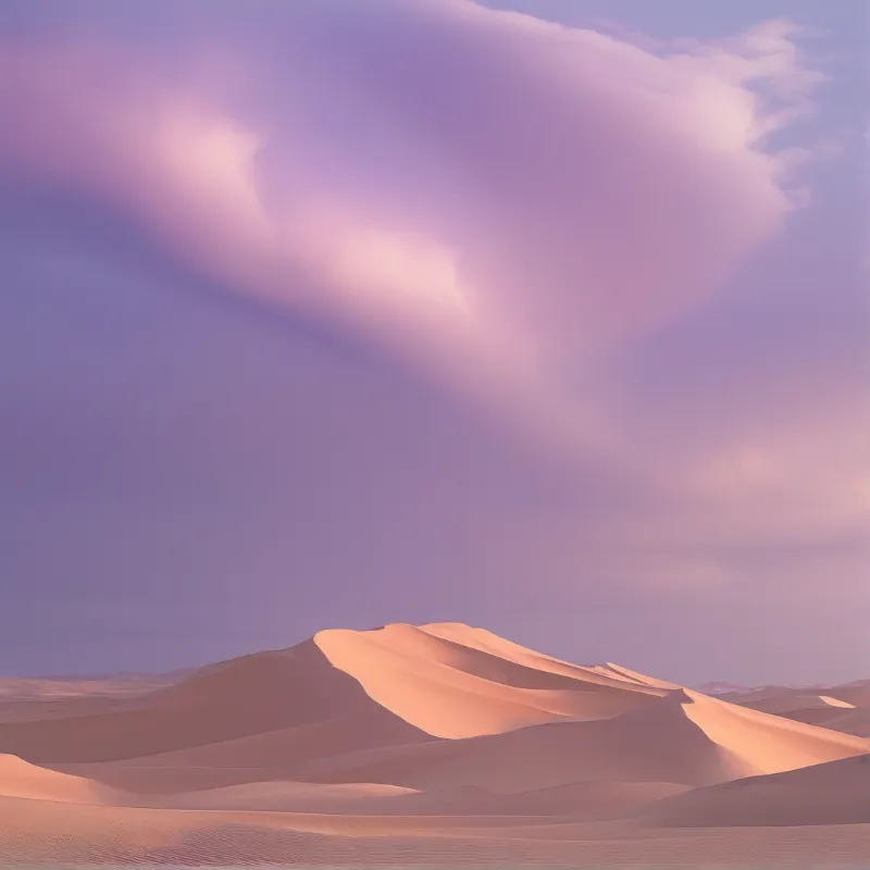 Desert Dunes Under Soft Sky