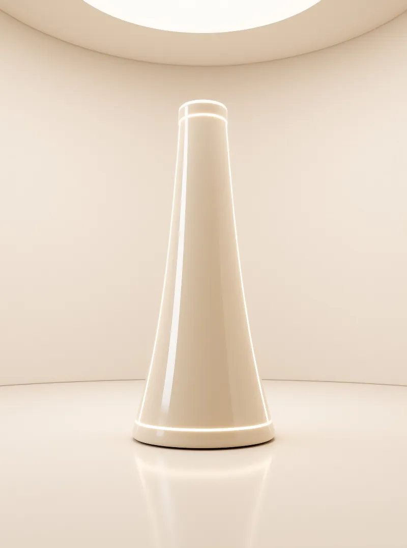 Minimalist White Cone