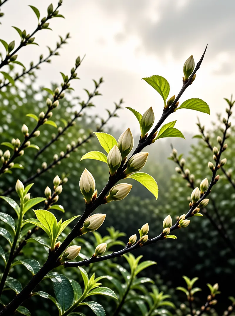 Spring Buds on Branches