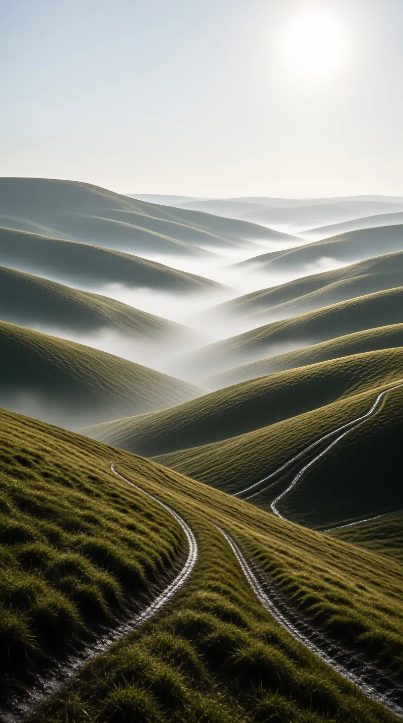 Misty Rolling Hills