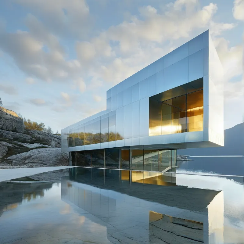 Floating Modern Lake House