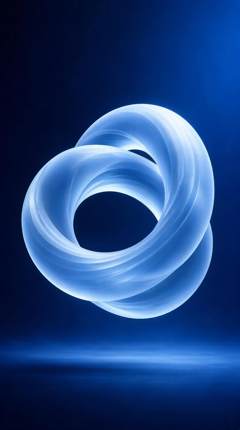 Glowing Blue Abstract Loop