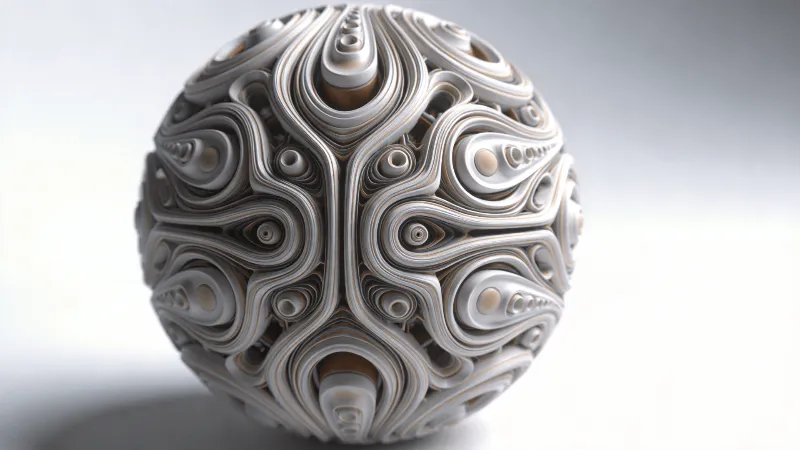 Surreal Geometric Sphere