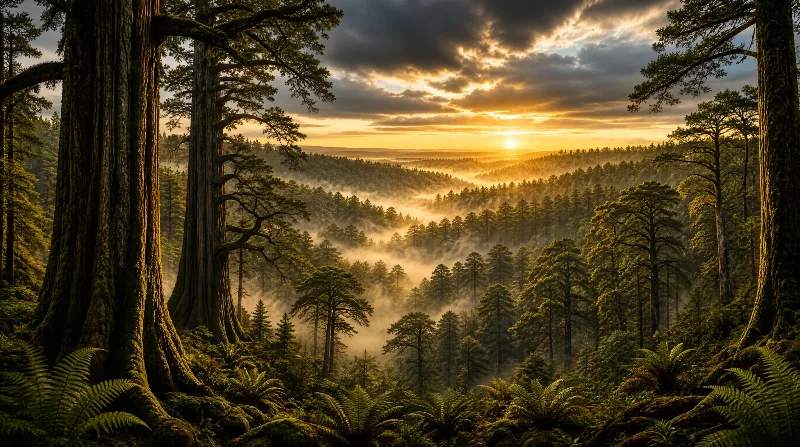 Sunrise in the Forest