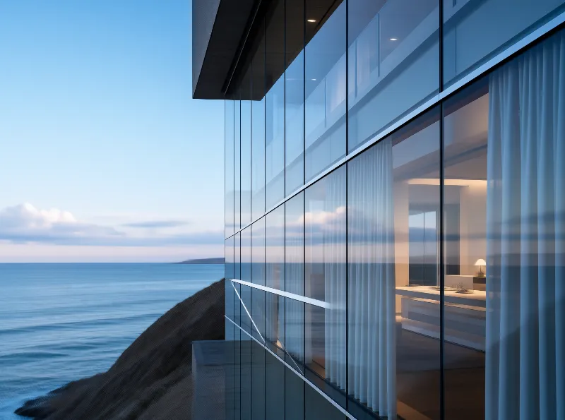 Modern Glass Ocean Villa
