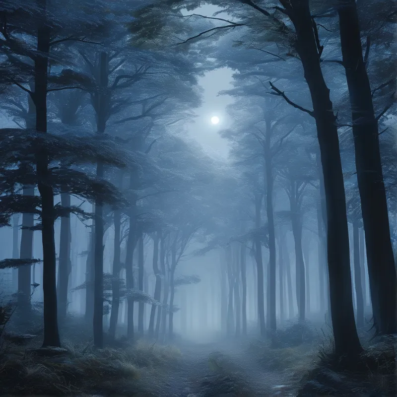 Misty Forest Path