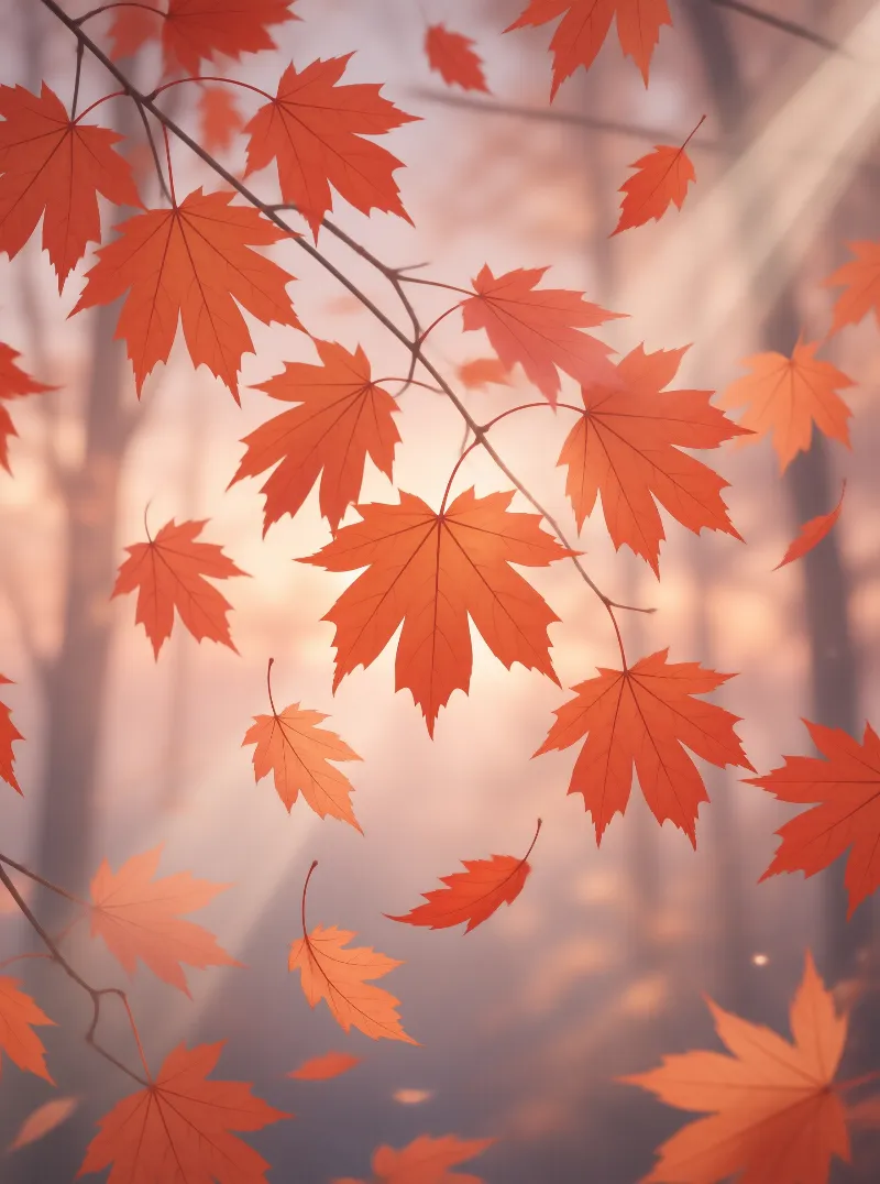 Vibrant Autumn Maple Leaves