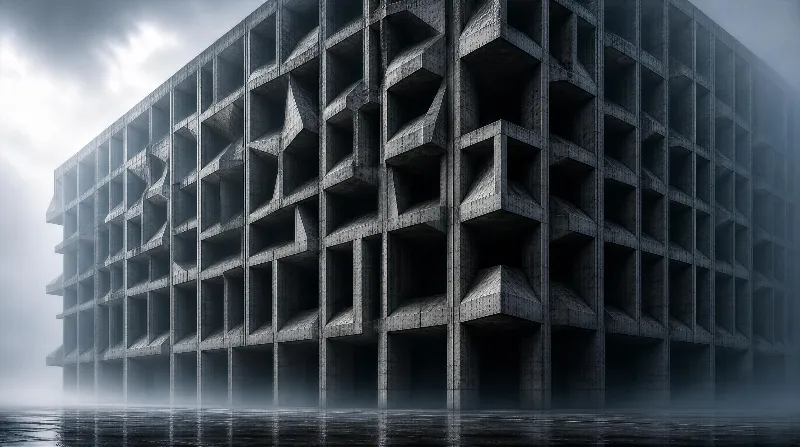 Brutalist Concrete Structure