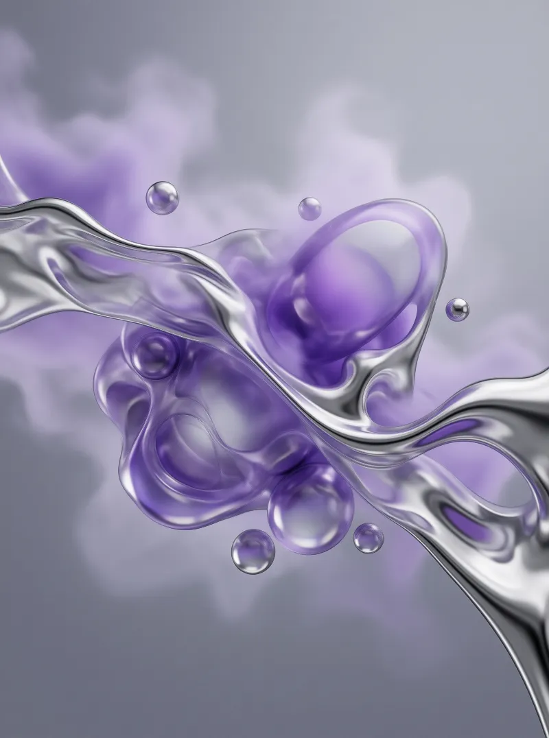 Silver and Purple Fluid Motion
