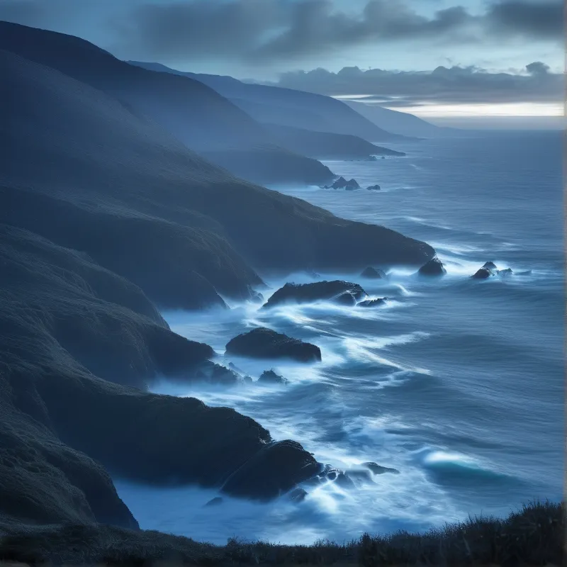 Misty Coastal Mountains