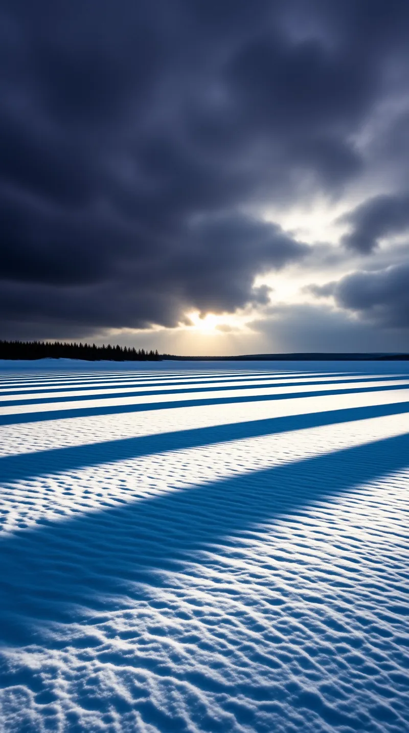Winter Shadows and Sunlight