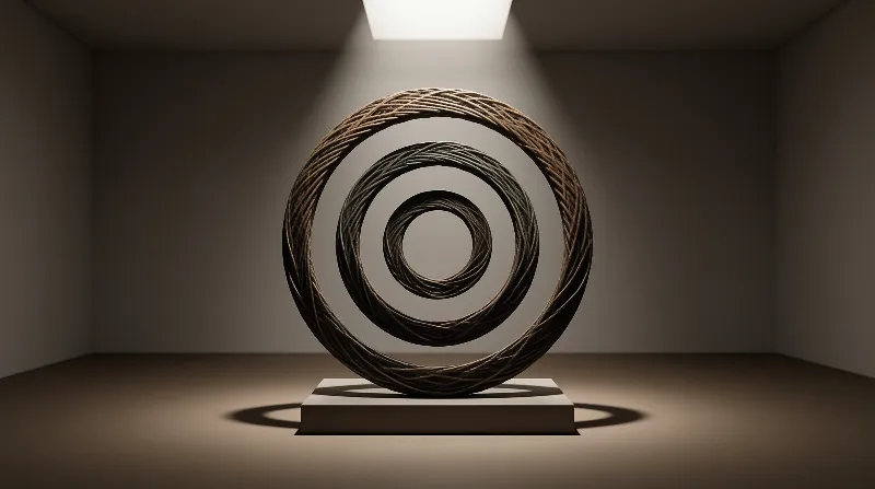 Twisted Ring Sculpture