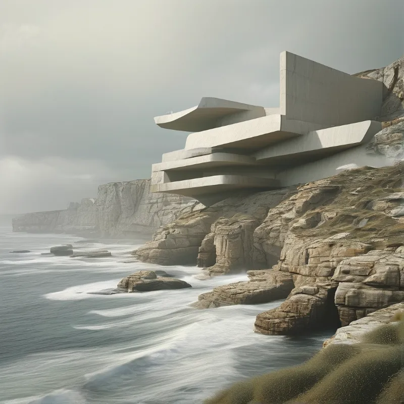 Futuristic Coastal Building