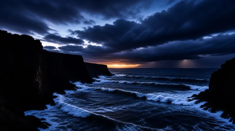 Dramatic Coastal Dusk