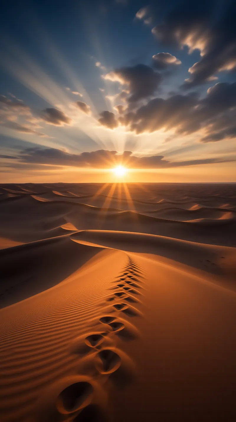 Footprints to the Sunset