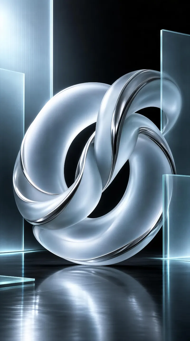 Abstract Metallic Sculpture