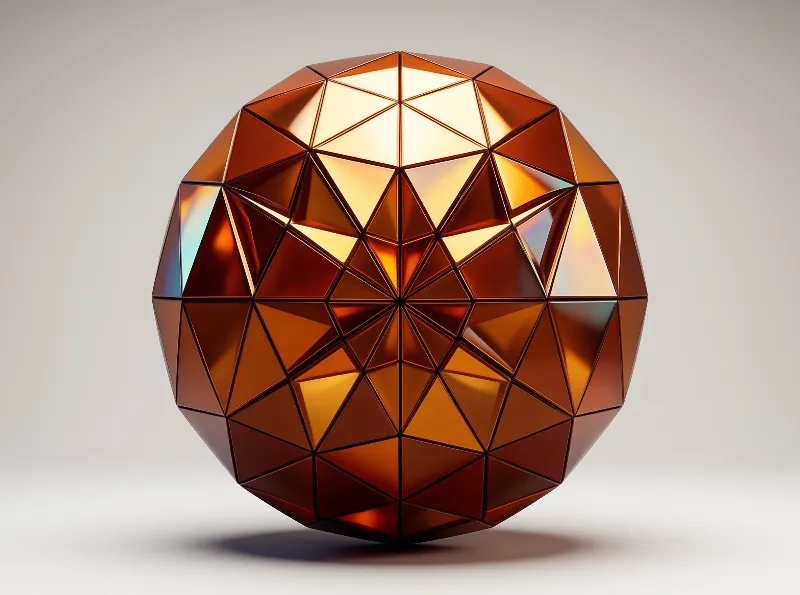 Geometric Amber Sphere