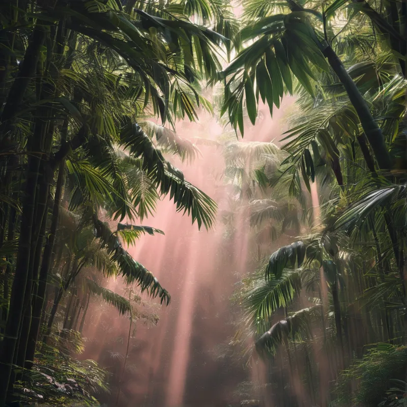 Sunlit Jungle Canopy