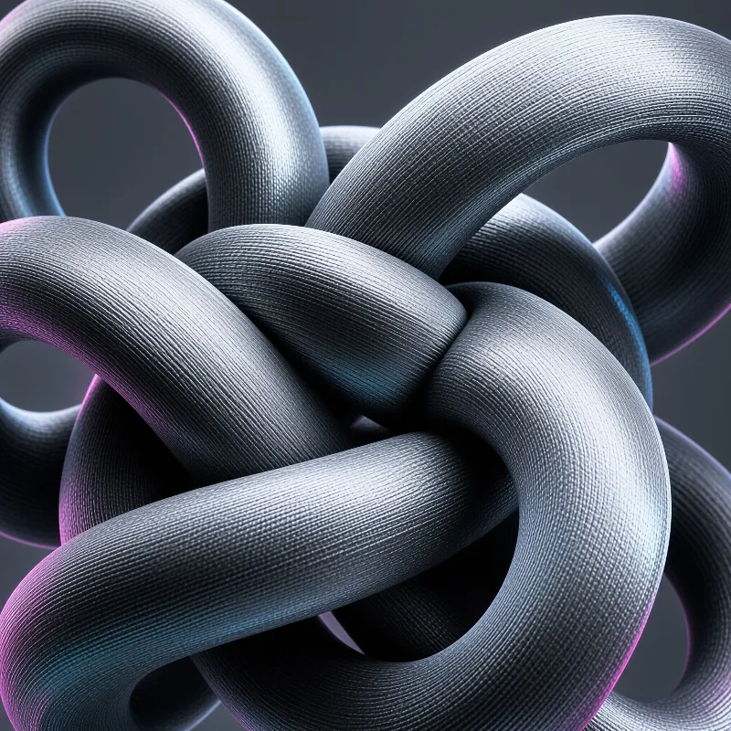 Interwoven Metallic Rings