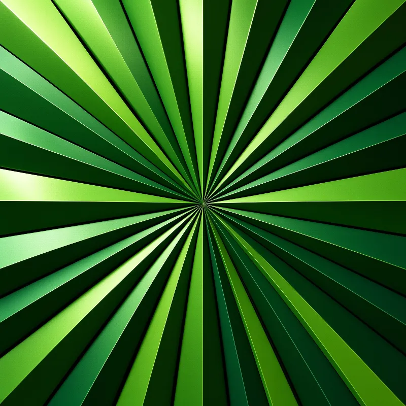 Abstract Green Rays