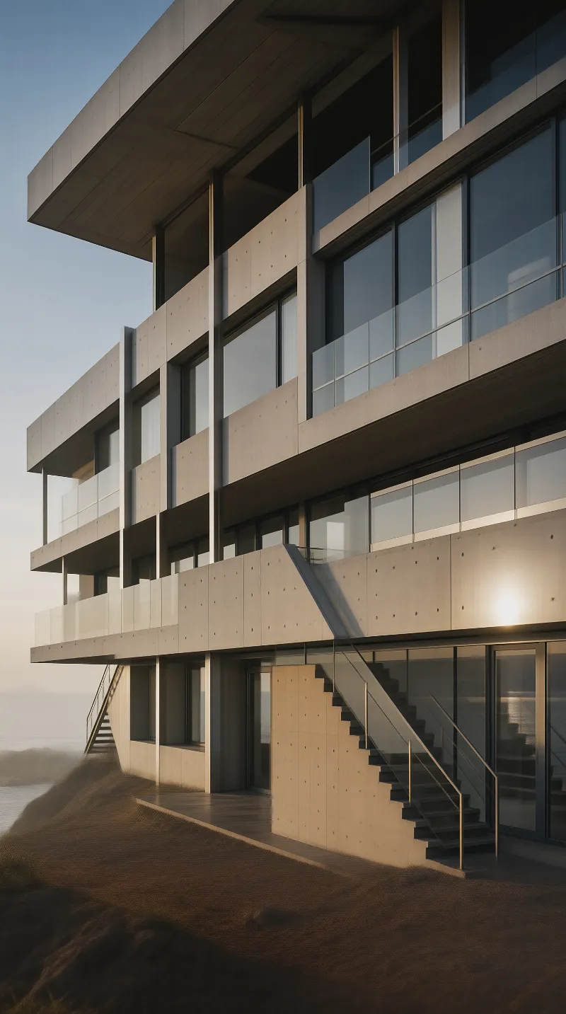 Concrete Cliff House