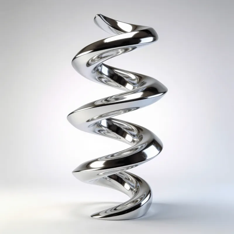 Liquid Chrome Spiral