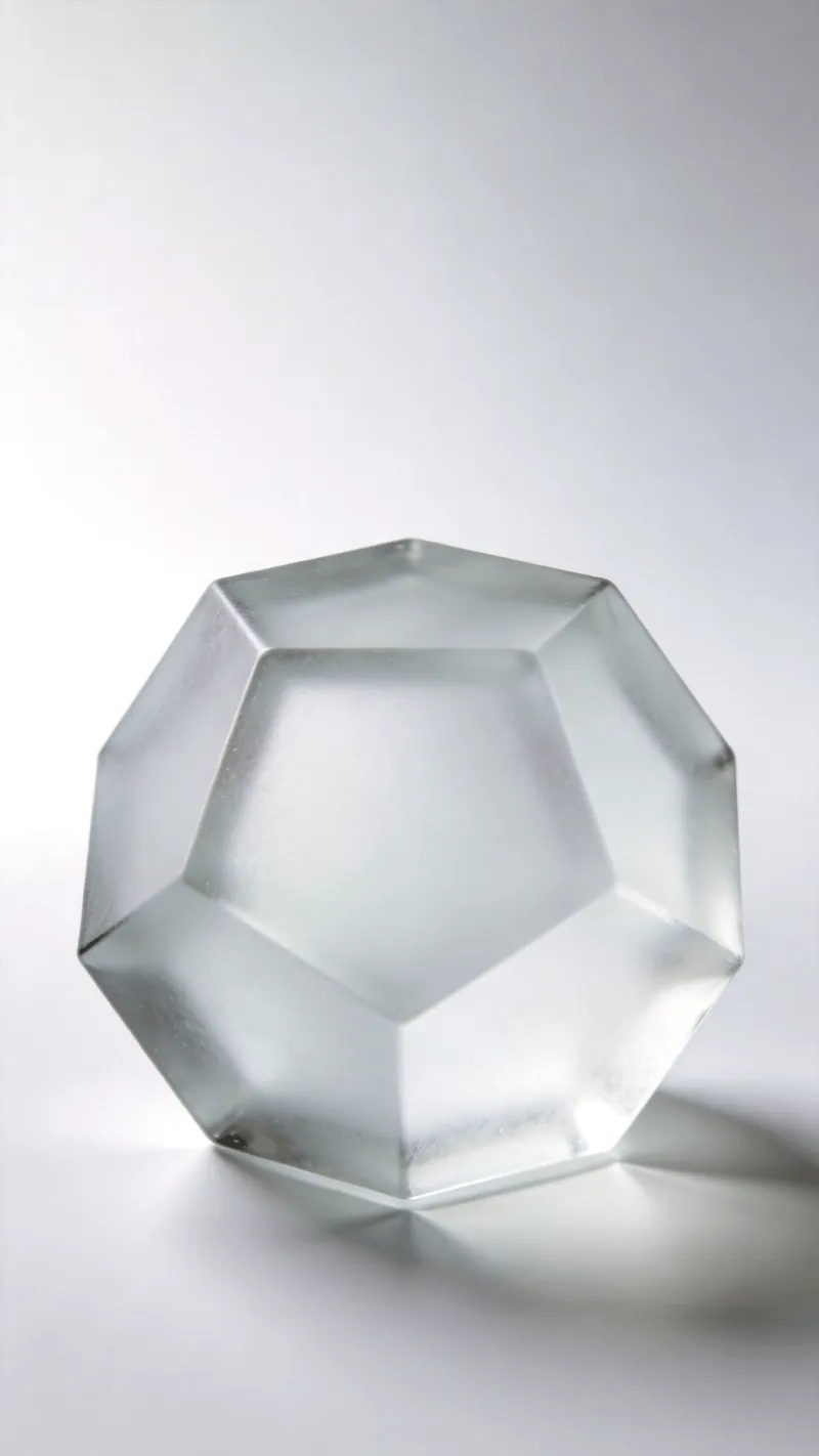 Dodecahedron, Frosted glass Study