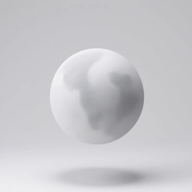 Floating White Sphere