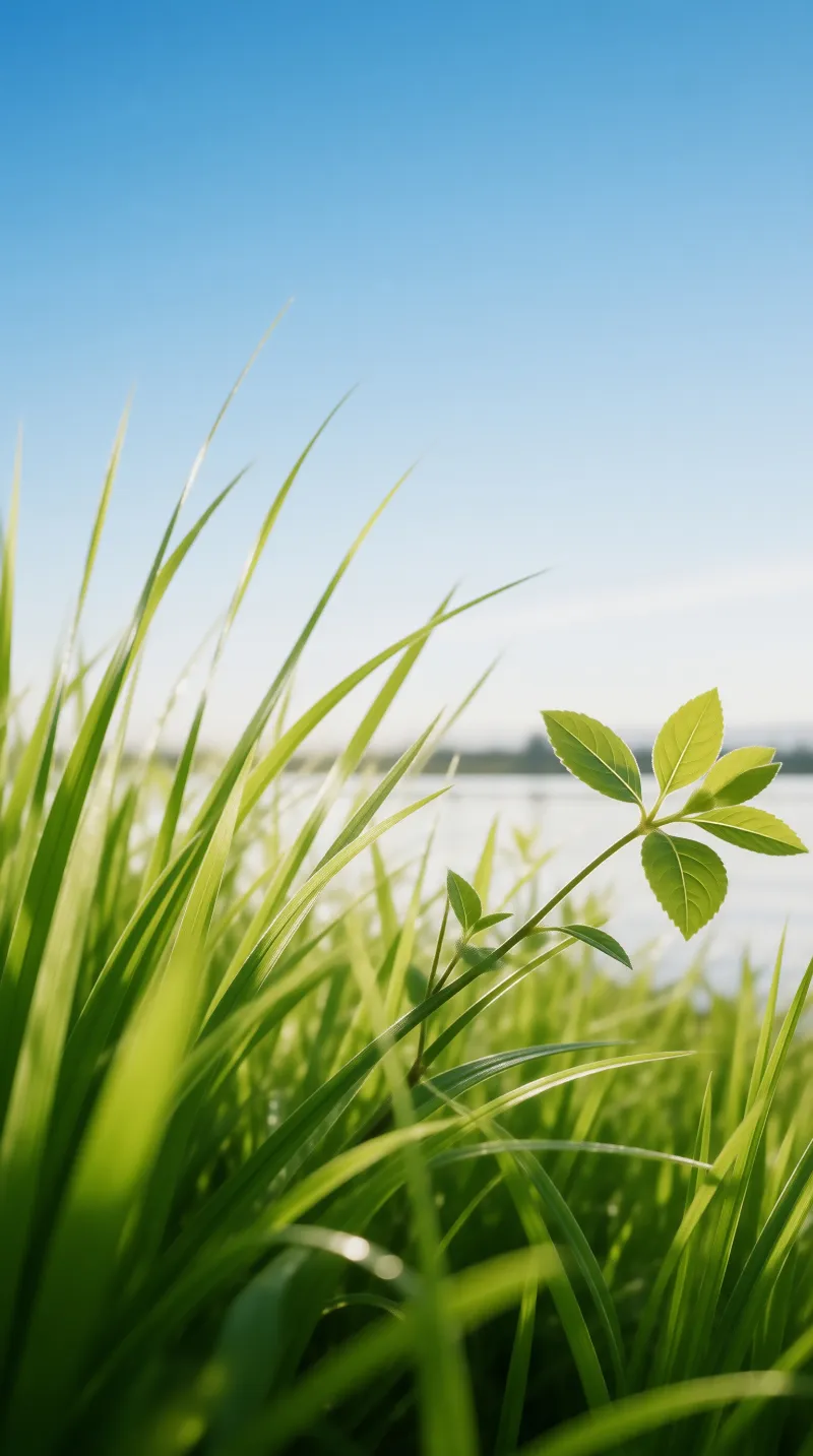 Green Grass in Sunlight