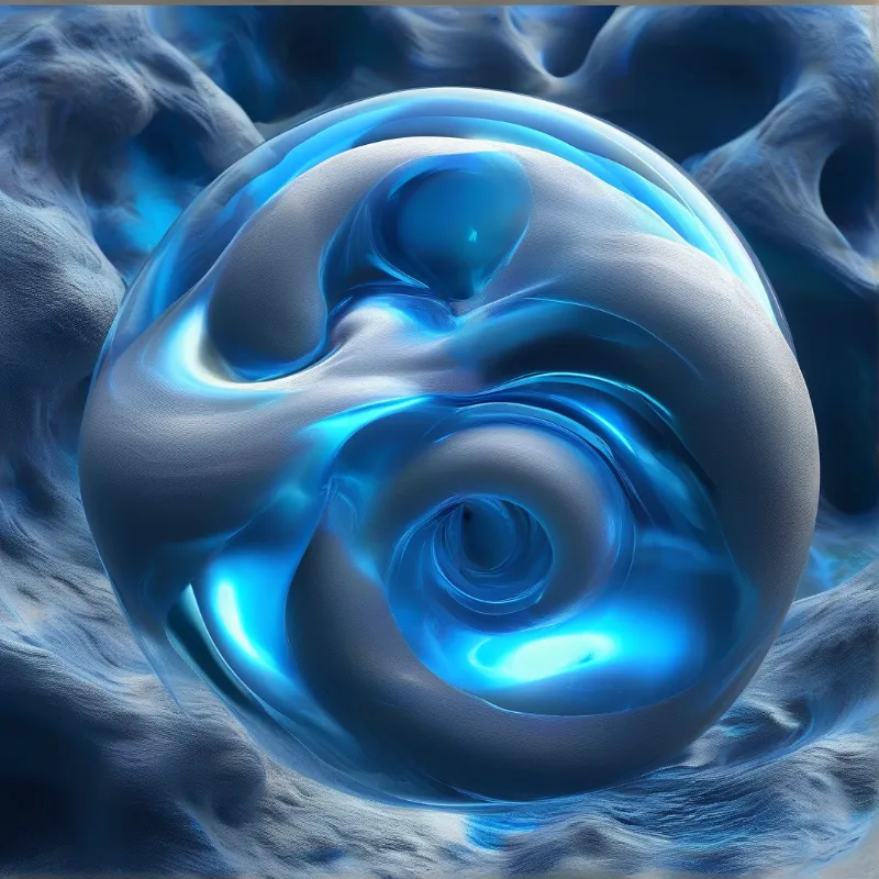 Abstract Blue Energy Sphere