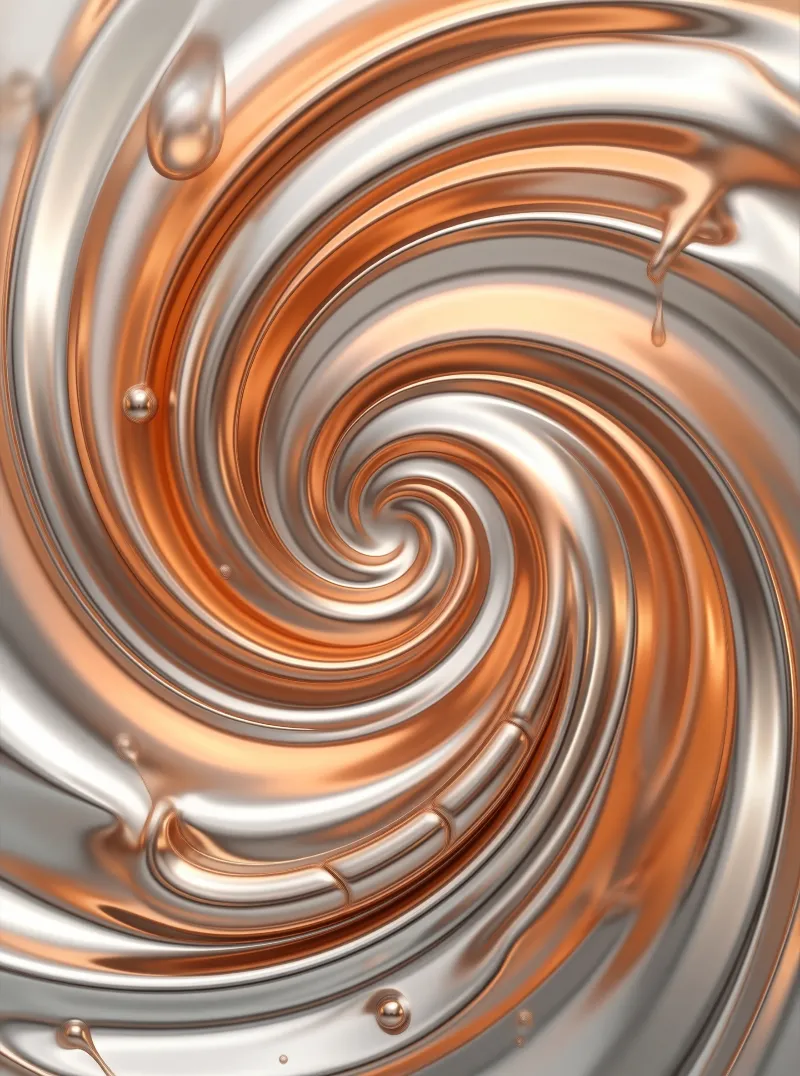 Swirling Liquid Metal