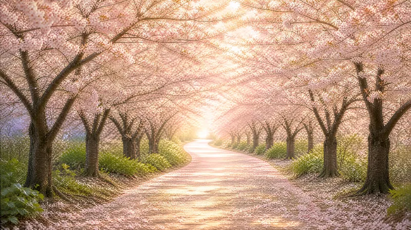 Cherry Blossom Pathway