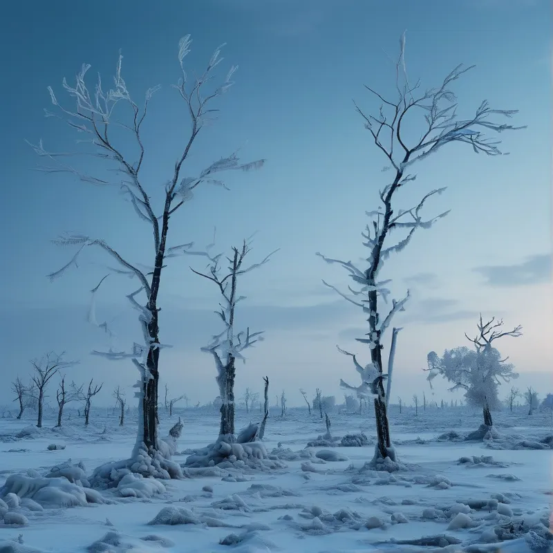Frozen Winter Landscape