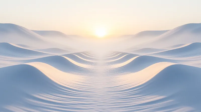 Sunlit Desert Dune Landscape