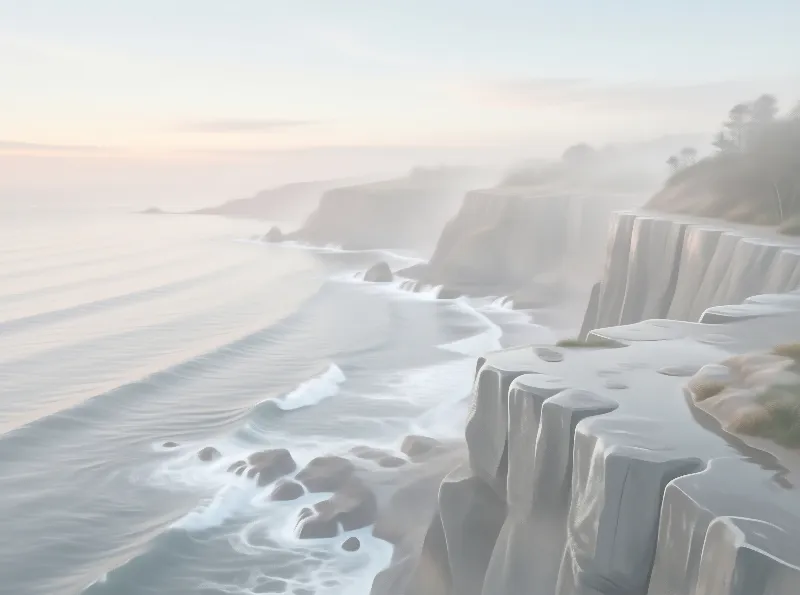 Coastal Cliffs at Dawn