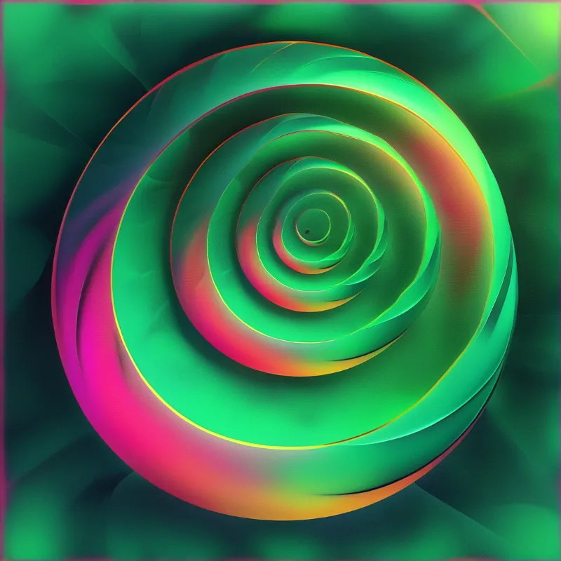 Vibrant Abstract Spiral