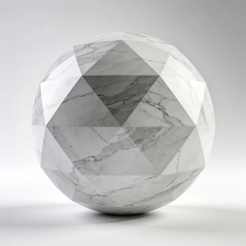 Marble Geometric Sphere