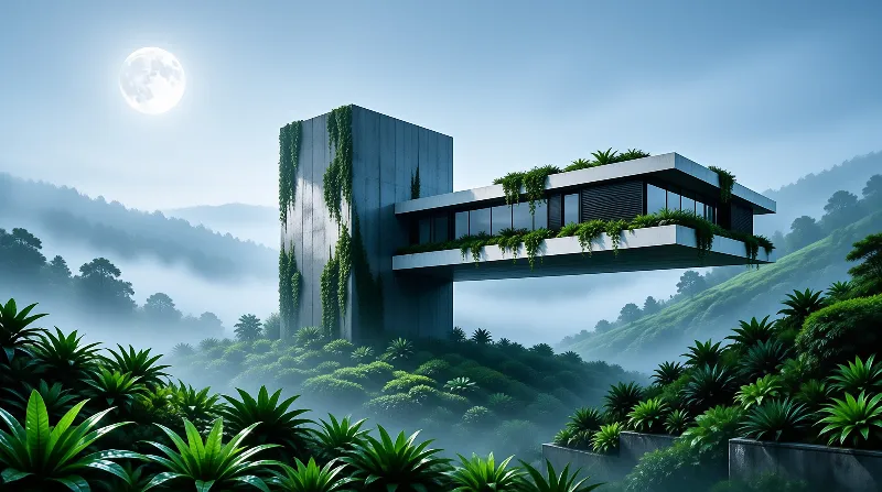 Misty Modern Hillside Villa