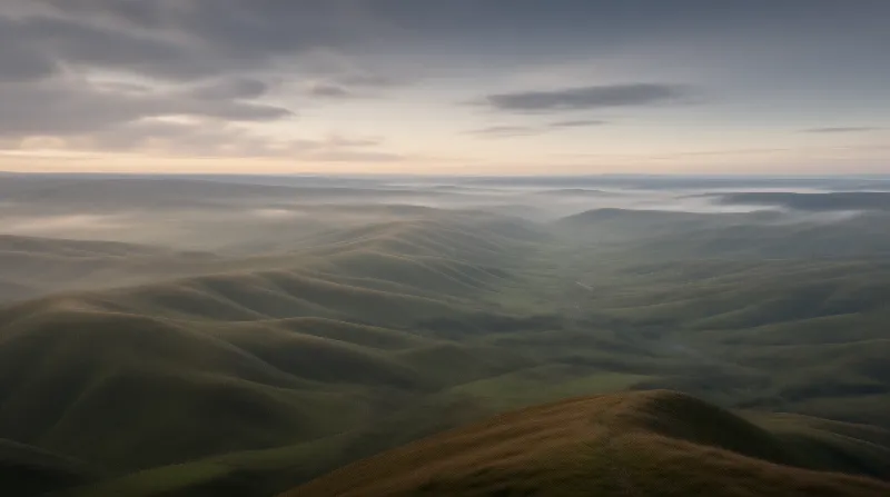 Misty Rolling Hills