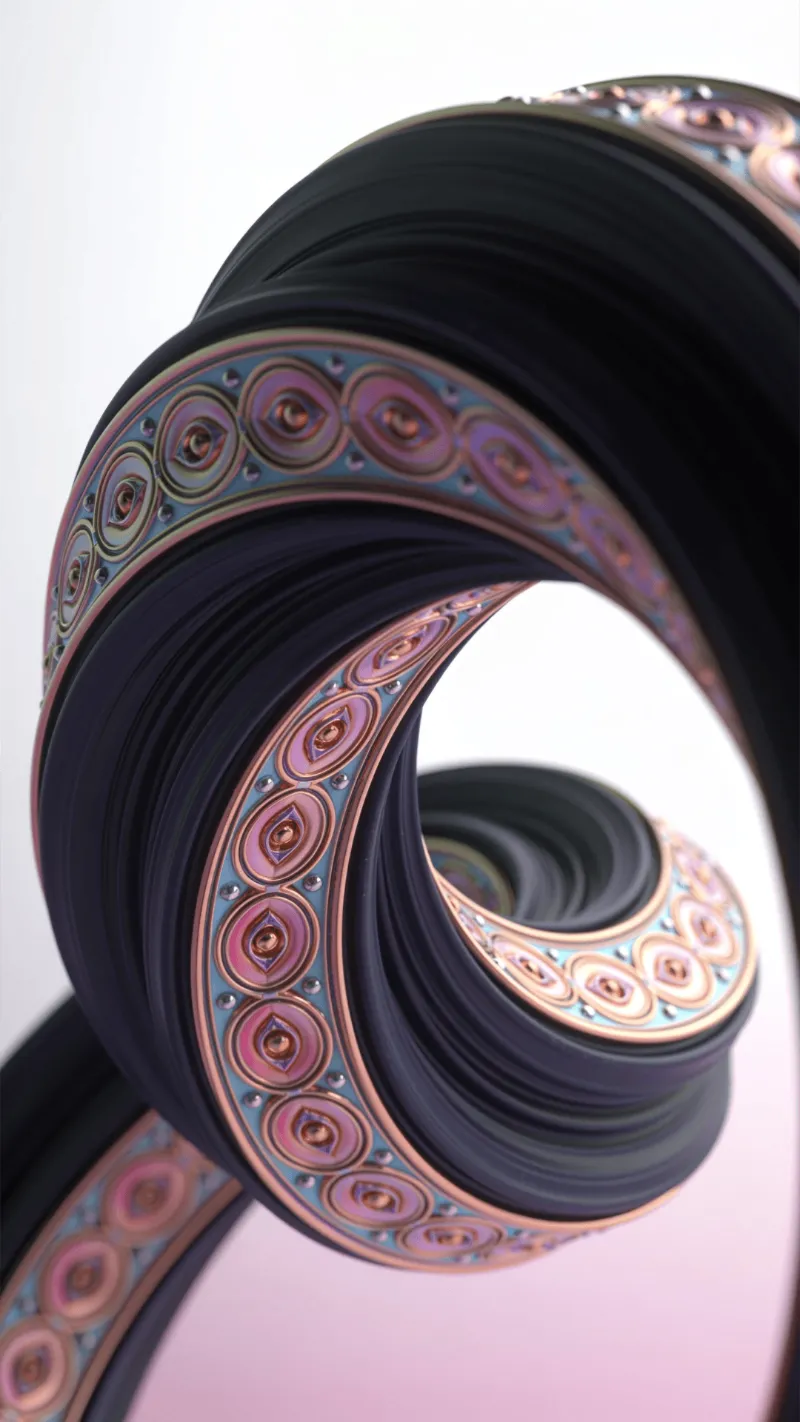 Dark, Pastel Spiral