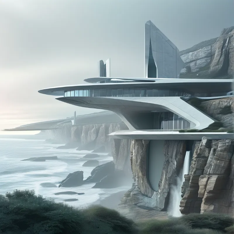 Futuristic Cliff Building