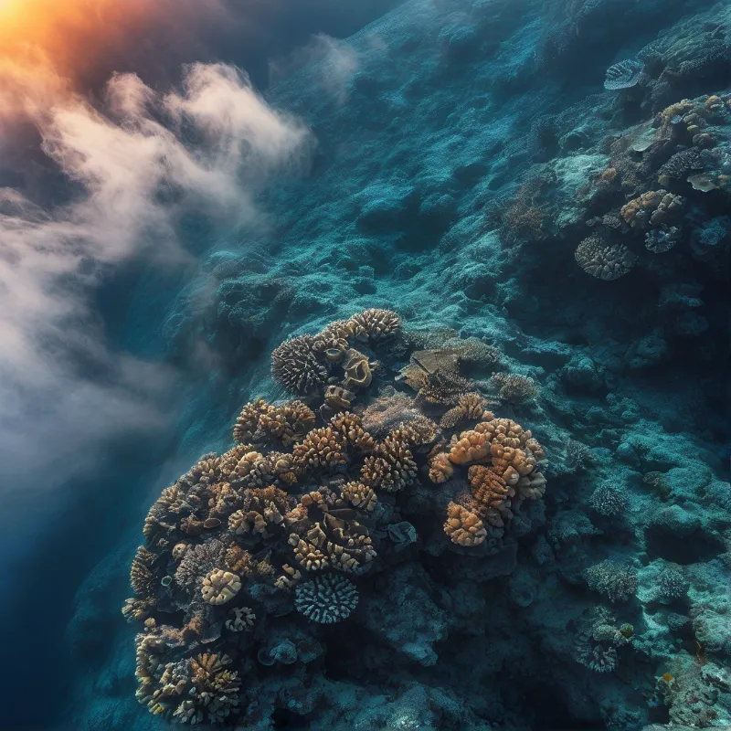 Underwater Coral Reef Scene