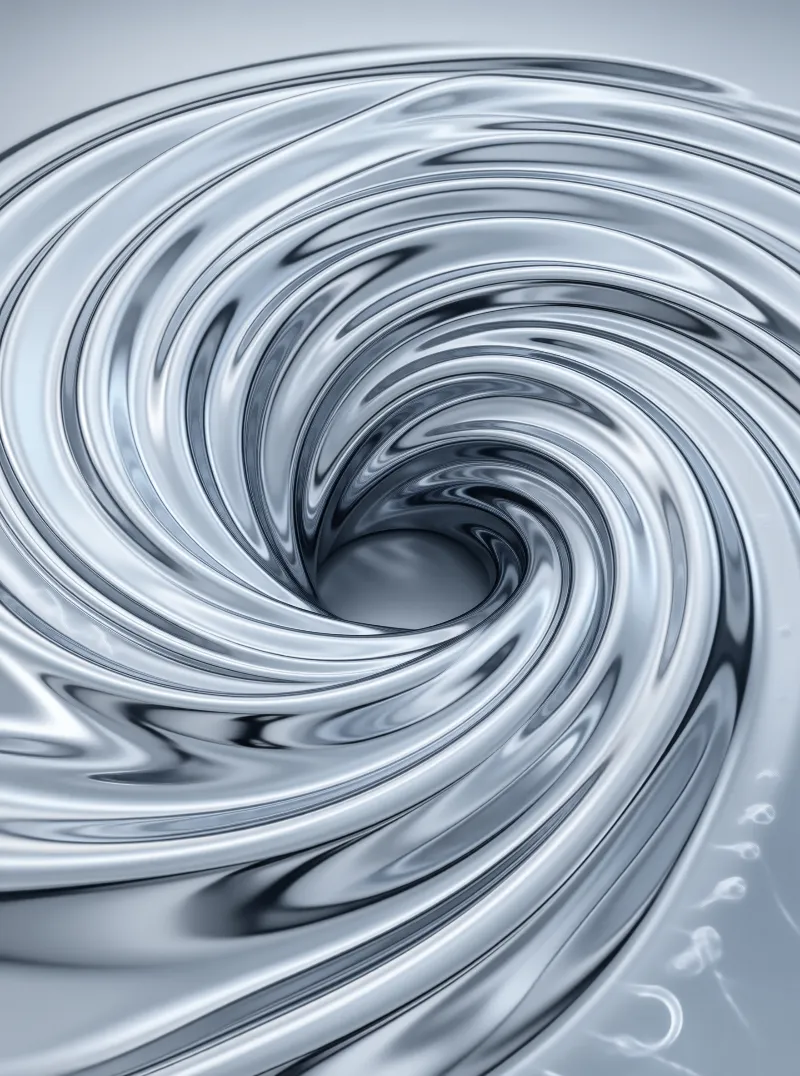 Silver Liquid Vortex