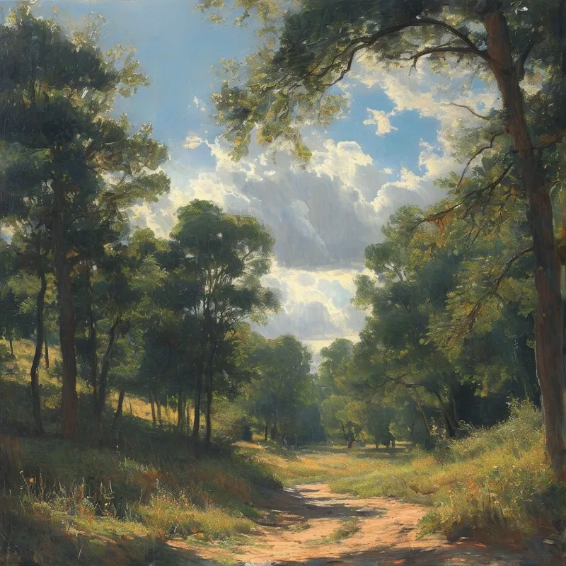 Sunny Forest Pathway